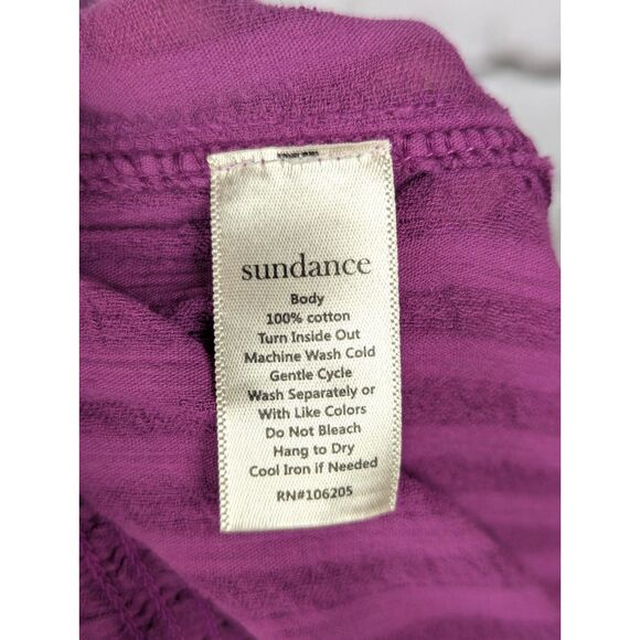 SUNDANCE "Barbado" Boho Beachy Drop-Crotch Harem Cotton Pants Pockets Large - Picture 7 of 8